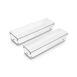 Sorbus Clear Drawer Organizer Tray Set, 2 Pack