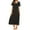 Black, variant on Long Summer Dresses For Women 2023 Nightshirt Short Sleeve Nightgown Ultra-Soft Full Length Sleepwear Hawaiian Dresses For Women