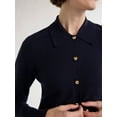 thumbnail image 2 of Free Assembly Women’s and Women's Plus Cozy Yarn Collared Cardigan Sweater with Long Sleeves, Lightweight, Sizes XS-4X, 2 of 5