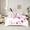 White Pink 03, variant on Feelyou Girly Pink Ribbon Bedding Comforter Set 7pcs for Teens, Kawaii Love Heart Queen Bedding Sets, Cute Cartoon Theme Reversible Queen Sheet Sets, Microfiber Bedroom Decor