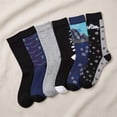 thumbnail image 2 of Colorfut Women's 6-Pairs Colorful Funky Patterned Crew Dress Socks WC102-A, 2 of 5