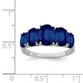thumbnail image 2 of Primal Silver Sterling Silver Rhodium Dark Sapphire Ring, 2 of 4