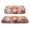 thumbnail image 6 of Garronmavis Bohemian Highland Cow Golf Cart Seat Covers Accessories for All Brand Universal Fit Soft Polyester Golf Cart Elastic Seat Covers Summer Decor Accessiores, 6 of 6