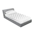 thumbnail image 2 of Ambesonne Geometric Fitted Sheet & Pillow Sham Set, Motifs, Twin, Black White, 2 of 2