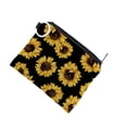thumbnail image 4 of Estuche para monedas Qarigey Impresión digital Bolsas para llaves monedero Cremallera Poliéster Estilo conciso, 4 of 6