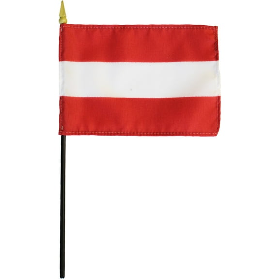 Austria - 4"X6" Stick Flag