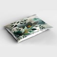thumbnail image 2 of Ambesonne Eucalyptus Leaves Pillow Sham, Waves and Leafs, 26" X 20", Dark Sea Green Grey Teal, 2 of 2