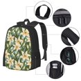 thumbnail image 4 of Balery Lilies Flowers Backpack for Men and Women - Durable 600D Oxford Cloth -Large Capacity, Water-Resistant School, Travel, and Hiking Bag, 4 of 9