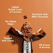 Barebells Protein Bars Cookies and Caramel - 12 Count, 20g High Protein Treats - Chocolate Nutrition Bar with 1g Total Sugars - On-The-Go Breakfast or Post-Workout Snack