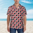 thumbnail image 2 of Pofeuu Playing Cards Print Hawaiian Shirt for Men Sleeves Casual Button Down Summer Beach Dress Shirts T-Shirts,Small, 2 of 7