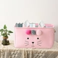 thumbnail image 5 of Honeeladyy Cute Easter Storage Basket with Sturdy Handle, Portable Easter Classified Storage Container for Gifts, Decorative Organizer Bins Box for Pet Dog Toys Baby Essentials Snack Diaper Towel, 5 of 6