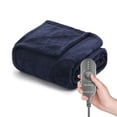 thumbnail image 1 of Sunbeam Microplush Electric Heated Throw, 50" x 60", 4 Heat Settings, Fast Heating, 4-Hour Auto Shut-Off, Cozy Warmth, 1 of 8
