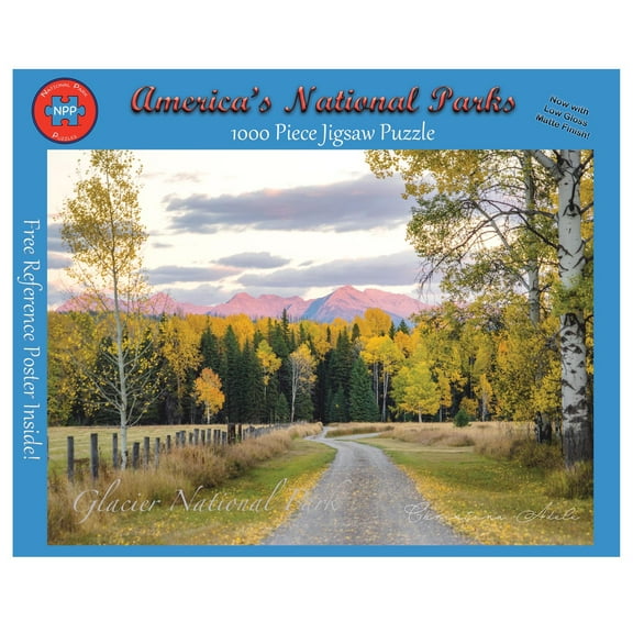 National Park Puzzles Glacier National Park North Fork Road 1000 Piece Jigsaw Puzzle