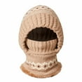 thumbnail image 7 of Women's Winter Balaclava, 3-in-1 Knit Scarf Hat with Plush Lining, Full Face Cover Beanie for Skiing, Snowboarding, Hiking and Outdoor Cold Weather Activities, 7 of 7