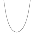thumbnail image 1 of Solid 14K White Gold 2.5mm Handmade Regular Rope Chain Bracelet / Anklet, 1 of 3