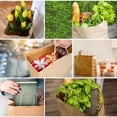 thumbnail image 6 of Brown Kraft Paper Bags with Handles, Gift Retail Shopping Bags For Small Business Bulk 12Pcs Medium Size (12 x 10 Inch) Heavy Duty Paper Bags for Craft, Book Store, Clothing, Grocery Food, 6 of 7