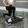 thumbnail image 6 of BalanceFrom Aerobic Step Platform Trainer with Adjustable 3-Level Risers, Black & Gray, 6 of 11