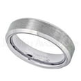 thumbnail image 2 of 6mm Women's Brushed Finish Beveled Edge Tungsten Carbide Comfort Fit Anniversary Ring #038WFs7, 2 of 3