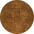 thumbnail image 1 of Ahgly Company Indoor Round Abstract Orange Modern Area Rugs, 6' Round, 1 of 4