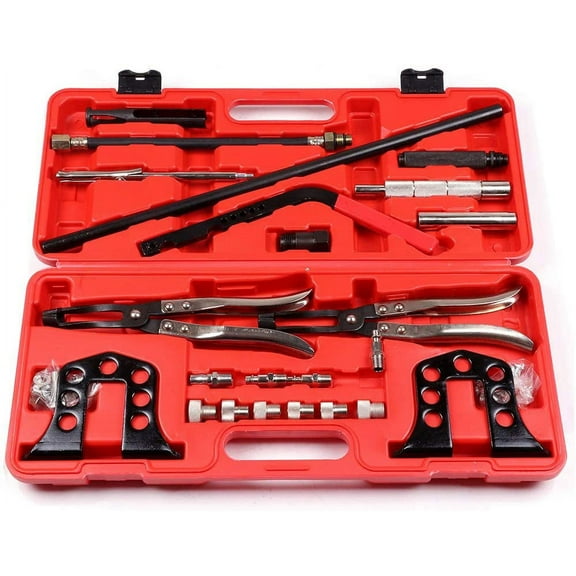 CCIYU Valve Spring Compressor Removal Installer Tool Engine Timing Tools Kit Applicable for 8 16 and 24 Valve Engines