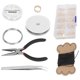 thumbnail image 2 of Kit de herramientas para hacer joyas, pendientes, manualidades, bricolaje, cierre de langosta, juego de accesorios de reparación de cuerdas de cera, 2 of 8