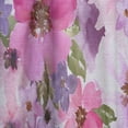 thumbnail image 4 of DESIGN ART Designart 'Watercolor Pianted Pink and Purple Flowers' Floral Curtain Single Panel 52 in. wide x 108 in. high - 1 Panel 108 Inches, 4 of 5