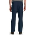 thumbnail image 2 of Harbor Bay by DXL Men's Big and Tall  Men's Big and Tall Waist-Relaxer Pleated Twill Pants, New Navy, 54 Regular/30 Inseam 54 x 30, 2 of 6
