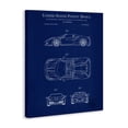 thumbnail image 4 of Stupell Industries Detailed Automobile Blueprint Transportation Painting Gallery Wrapped Canvas Art Print Wall Art, 24 x 30, 4 of 8