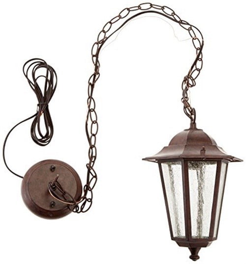 Nuvo Cornerstone 1 Light 13" Hanging Lantern w/ Clear Seed Glass 60-991 