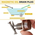 thumbnail image 4 of M12x1.5 Magnetic Oil Drain Plug,28mm Length with Copper Crush Washer, 4 of 6