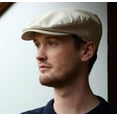 thumbnail image 2 of Hanan Hats Vintage Driving Cap 100% Linen Men's Flat Hat Handcrafted in Ireland, 2 of 4