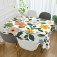 thumbnail image 2 of Yayeee Tablecloths 54" x 72" Rectangle Wrinkle Resistant Party Table Cover, Retro Colorful Flowers, 2 of 8