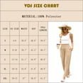 thumbnail image 3 of VDJ Women's Casual Wide Leg Pants Summer Boho High Waisted Beach Palazzo Trousers Flowy Lounge Pant Size XL, 3 of 9