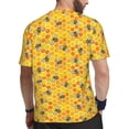 thumbnail image 2 of Wukai Honeycombs Print Men's Short-Sleeved Mesh T-Shirt,Quick-Dry Short Sleeve Workout T-Shirt-4X-Large, 2 of 8