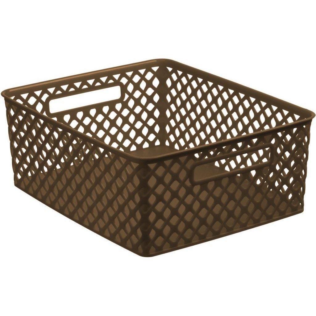 Mainstays Medium Decorative Basket, Brown