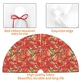 thumbnail image 4 of Yiaed Strawberry Print Christmas Tree Skirt , Tree SkirtsTree Mat for Christmas Winter Holiday Indoor Decorations-48", 4 of 7