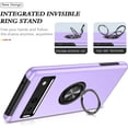 thumbnail image 2 of Case for Google Pixel 7A 2023, Light Shockproof Protective Cover with Built-in Rotating Holder Kickstand Car Magnetic Bracket Case Compatible for Google Pixel 7A 2023 (Purple), 2 of 14