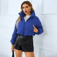 thumbnail image 2 of Vedolay Parkas for Women Long Sleeve Open Front Knit with Pockets 2023 Blue,S, 2 of 5