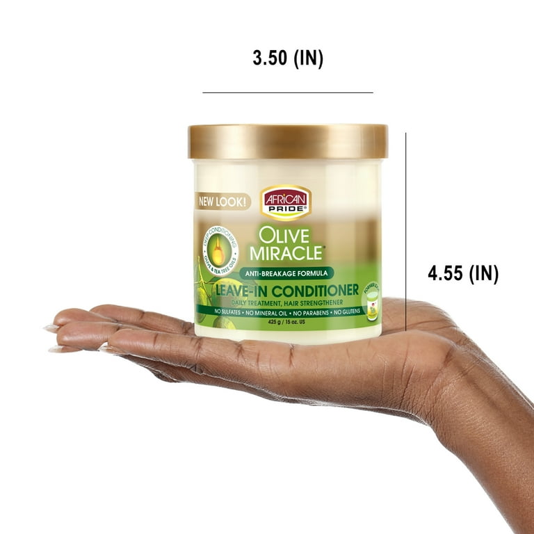 AFRICAN PRIDE Olive Miracle Leave-In Conditioner Creme (15oz)