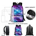 thumbnail image 6 of HUIACONG Fantasy Sea Turtle School Backpack for Age 6-18 Large Capacity Lightweight Water Resistant Bookbag for Boys Girls Elementary Middle High School Back to School Use, 6 of 6