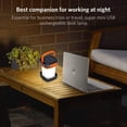 thumbnail image 4 of Foldable LED camping light with solar energy - rechargeable solar energy - USB portable light.-orange, 4 of 5
