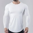 thumbnail image 5 of Qingpeng Slim Fit T-Shirts for Men Gym Workout Tee Shirt Tops Solid Sweatshirt for Men, 5 of 5