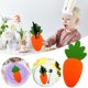 thumbnail image 1 of 2025 Easter Carrot Utensil Holders Cute Tableware Decor For Party Dining Table Easter Spring Home Decorations, 1 of 5