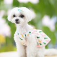 thumbnail image 2 of Dog Dress Pepper Pattern Puppy Strap Ruffled Dress Pet Spring Summer Clothes for Small Medium Large Dogs Cats, 2 of 7
