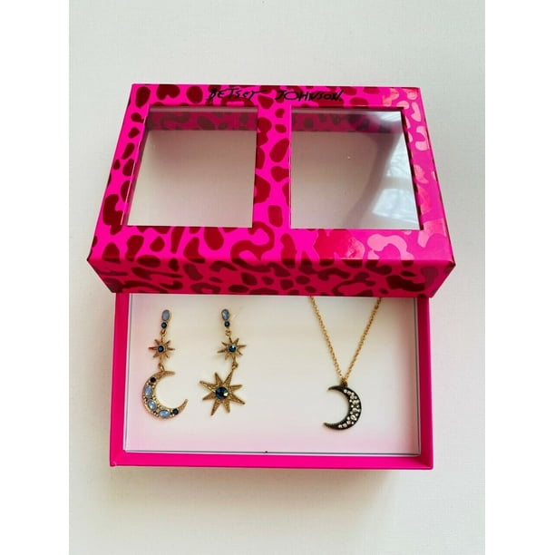 Betsey johnson moon 2024 and star earrings