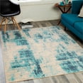 thumbnail image 2 of City Light Aqua 7'10" x 10' Modern Rectangle Area Rug, 2 of 7