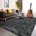 thumbnail image 6 of ZENELESS 4'x6' Fluffy Area Rugs for Living Room Bedroom Carpet Home Decor,Soft Rug Indoor Modern Deep Grey, 6 of 8