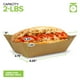 thumbnail image 3 of Bandejas de comida Stock Your Home, papel kraft marrón de 2 libras, 100 unidades, 3 of 7