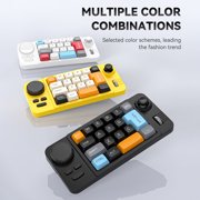 Double Scroll Wheel Mechanical Keyboard 19 Key Small Keypad Color Backlits Programmable Joystick Hot Swappable Switches