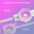 thumbnail image 6 of Nanoleaf 100ft Matter Smart Multicolor Permanent Outdoor Lights Smarter Kit with Side Clips – Plug-in RGBICW Addressable LED Pucks, Cuttable & Extendable, 6 of 10